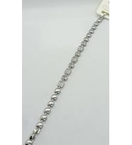 Elara Baget Taş Detaylı Silver Bileklik (17+1 cm)