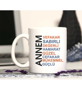 Annem yazılı kupa bardak