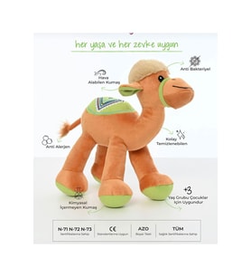 Sevimli Deve Peluş Oyuncak Hediyelik Oyuncak Uyku Arkadaşı 20 cm (Çok Renkli)