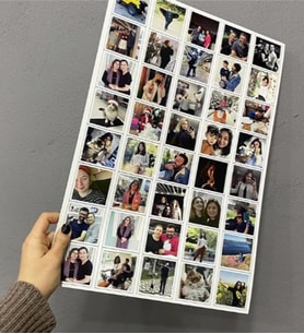 KİŞİYE ÖZEL FOTO KART 40 ADET 5,8x5,8