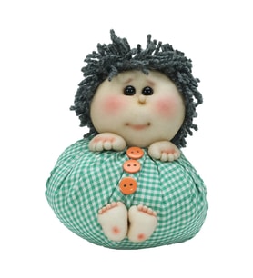 e38 EL İŞÇİLİĞİ KESE BEBEK 12 CM - 6242
