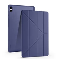 Galaxy Tab S11 Ultra Tablet Kılıf Kalem Bölmeli Standlı Lüx Smart Cover (Lacivert)