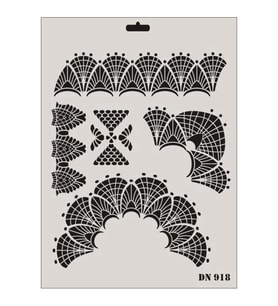 Dantel Seri Dn-918 Stencil 35X25 Cm