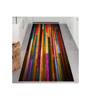 Rovigo Home Dijital Baskı Yıkanabilir Kaymaz Taban Salon Halısı RVG0649 (Sarı)