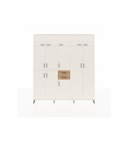 Arges Dolap 10 Raflı 2 Çekmeceli 3 Askılı 220x30x243 Aytaşı-Aytaşı/Çam