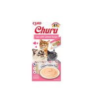 Ciao Churu Cream Ton Balıklı ve Somonlu Kedi Ödül Kreması 4 x 14 Gr