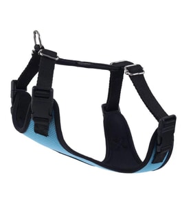 Actirex COOL Dokuma Kumaş Neon Köpek Göğüs Tasması M Mavi 45-55cm 8-14 Kg KÖPEKLERE