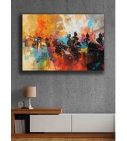 Koç stüdyo Modern tasarım kanvas tablo 50x70 (Çok Renkli)