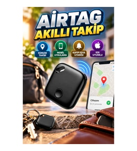 Bluetooth Destekli Akıllı Takip Cihazı iOS Uyumlu Mobil Uygulama Kontrollü Konum Bulma Aparatı