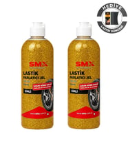 Simli Jel Lastik Parlatıcı 500 Ml 2 Adet + Sünger Hediye