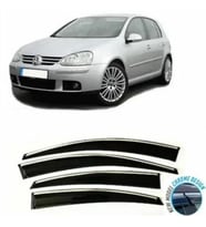 Vw Golf 5 Kromlu Cam Rüzgarlığı 2003-2010 arası Sunplex (Beyaz)