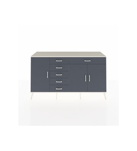 Kronos Konsol 3 Raflı 6 Çekmeceli 3 Kapaklı 176x59x99 Aytaşı-Antrasit