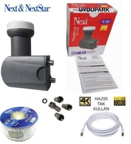 Next 2'Li Çift'li Lnb+ 20 Metre Next Uydu Anten Kablosu