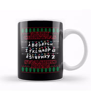 Stranger Things Merry Christmas Lights Knit Kupa Bardak Porselen