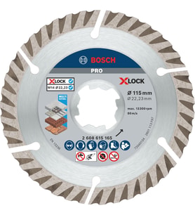 Bosch Professional Accessories X-Lock - Standard Seri Genel Yapı Malzemeleri İçin Elmas Kesme Diski (Standart)