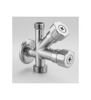 Dual Ara Musluk  Çamaşır & Bulaşık Makinesi Musluğu  1/2” Giriş, 2 Çıkış, Pirinç Gövde