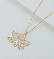 925 Ayar Gümüş Lotus Çiçeği Kolye