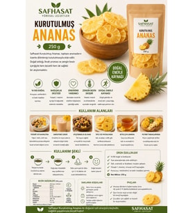 Safhasat Kurutulmuş Ananas 250 g