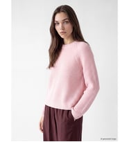 LCW Modest Pembe Bisiklet Yaka Kadın Triko Kazak