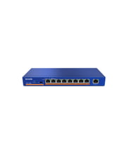Tenda TEF1109P-8-63W, 9 Port, Megabit, 8 Port PoE, 63W, 1 Port Uplink, Metal Kasa, Yönetilemez, Masaüstü Switch
