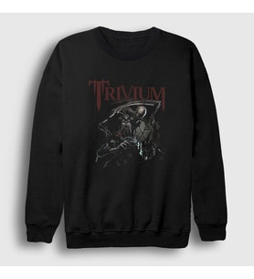 Presmono Unisex Siyah Reaper Trivium Sweatshirt 179000tt