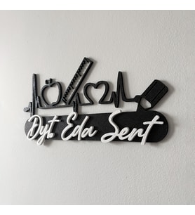 Diyetisyen Temalı Kişiye Özel Dekoratif Tablo