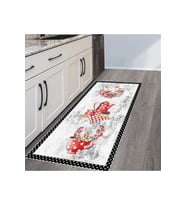 Rovigo Home Dijital Baskı Yıkanabilir Kaymaz Taban Mutfak Halısı RVG2108-SD768 (Beyaz)