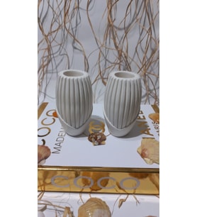 2 Lİ  ISKANDİNAV PAMPAS VAZO BEYAZ