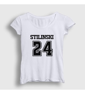Presmono Kadın Beyaz Stiles Stilinski Dizi Teen Wolf T-Shirt 340972tt (Beyaz)