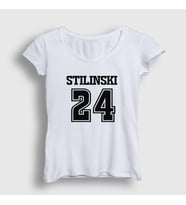 Presmono Kadın Beyaz Stiles Stilinski Dizi Teen Wolf T-Shirt 340972tt (Beyaz)