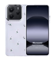 Microsonic Xiaomi Redmi Note 14 5G Kılıf PrettyCharm Tulip (Yeşil)