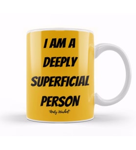 Andy Warhol Quotes Gift Kupa Bardak Porselen