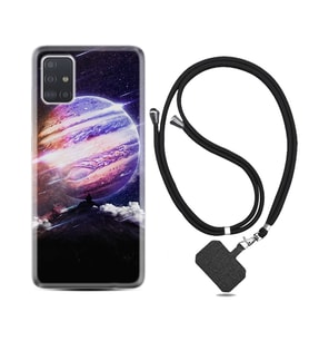 Samsung a71 A72 A73 A7 A9 2018 C7 C9 Kılıf Boyun Askılı Silikon Super Planet 1797