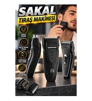 Profesyonel Sakal Kesme ve Yanak Tıraş Makinesi – Hassas Ciltlere Özel Kablosuz Folyo Başlıklı