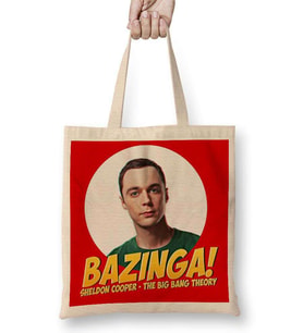 The Big Bang Theory Sheldon Cooper Bazinga Bez Çanta Uzun Saplı