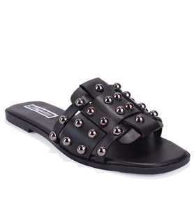 Dagoster DZA07-998005 Siyah Düz Spor Kadın Terlik