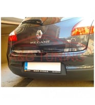 Renault Megane 3 HB Krom Bagaj Alt Çıta Formlu 2010 Üzeri Paslanmaz Çelik