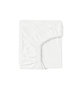 60 x120 + 15 cm Pamuklu ve Lastikli Fittet Penye Bebek Çarşafı (Beyaz)