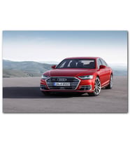 Cakatabloo Kırmızı Audi Ön Görünüş MDF Tablo