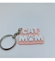 Cat mom - Pembe - Anahtarlık