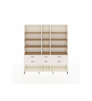 Arges Dolap 12 Raflı 6 Çekmeceli  220x30x243 Aytaşı-Çam/Aytaşı