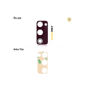 Samsung Galaxy S20 FE ile Uyumlu Kamera Lensi Kırmızı Kamera lensi sade lens kamera camı kamera merceği