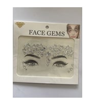 Face Gems Yüz Süsleme Taşı Vücut Kristali Model 16