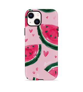 iPhone 15 Vorian Çift Katmanlı MagSafe Kılıf Watermelon Hearts