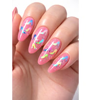 Şekilli Folyo Topuklu Ayakkabı - Dekoratif Nail Art Tırnak Süsleme Pulu
