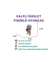 Kalpli İskelet - 3D Gotik Temalı Aksesuar