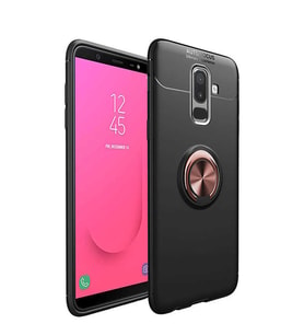 Samsung Galaxy A6 Plus 2018 Uyumlu Kılıf Zore Ravel Silikon Kapak (Kırmızı)