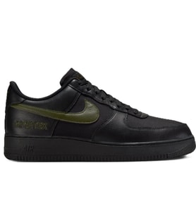 Nike Air Force 1 AF1 Low Goretex 'Black Cargo Khaki' Leather Unisex Black Sneaker Su Geçirmez Hakiki Deri Günlük Spor Ayakkabı Siyah