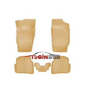 Seat Cordoba 2008 3D Havuzlu Paspas Bej