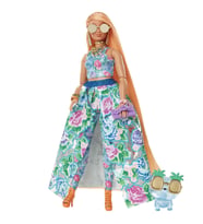 Barbie Extra Fancy - Çiçekli Kostümlü Bebek, 3 yaş ve üzeri, HHN14 (Çok Renkli)